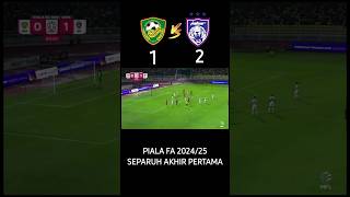 KDA FC 1 vs 2 JDT  PIALA FA 202425  SEPARUH AKHIR PERTAMA iniligakita Pialafa2024 [upl. by Ayortal933]