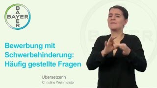 Bewerbung mit Schwerbehinderung Häufig gestellte Fragen [upl. by Ainafetse]