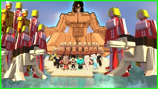 2000 HARI BERTAHAN HIDUP DI PULAU ATTACK ON TITAN EPISODE 2 DI MINECRAFT  TITAN EREN NGAMUK [upl. by Rimma]