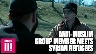 AntiMuslim Group Member Meets Syrian Refugees And Changes Opinion [upl. by Savihc]