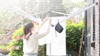 Brabantia Wall Fix Washing Line Installation and Laundry Hacks  Keep Your Laundry Fresh [upl. by Moyra302]