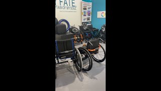 Folding Backrest  Quickie Nitrum Wheelchair  Invictus Active [upl. by Conlee]