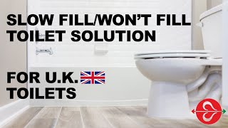 Toilet Problem  Slow Fill or Wont Fill  For UK Customers [upl. by Ahsinroc386]