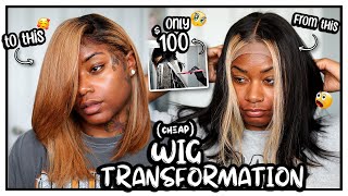 100 WIG TRANSFORMATION Beige Blonde Cut amp Style Braid Down amp more [upl. by Peters466]