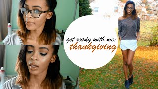 Get Ready With Me Thanksgiving  Makeup amp Outfit ♡ Lawenwoss [upl. by Lionel103]