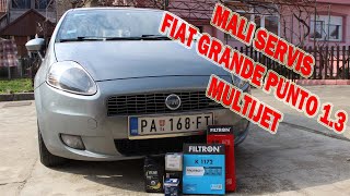 Kako uraditi mali servis na Fiat Grande Puntu zamena ulja i fitera [upl. by Adnorrahs730]