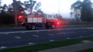 NSW RFS Eastern Creek 1 responding followed by FRNSW SEV PUMP 97 [upl. by Jobie423]