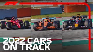 FIRST LOOK Our AllNew 2022 Cars On Track  F1 PreSeason 2022 [upl. by Enymzaj]