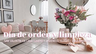 🧺 ORDEN Y LIMPIEZA EN CASA  ORGANIZO EL CLÓSET  FLORES PARA SAN VALENTÍN 2024 💐 CASA INFONAVIT [upl. by Barber]