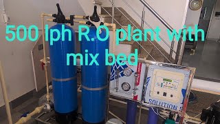 500 LPH RO plant with mix bed [upl. by Esdnil]