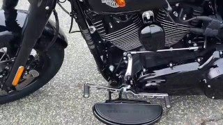 Harley Sport Glide M8 Stock vs Rinehart full system before and after [upl. by Anehsuc]