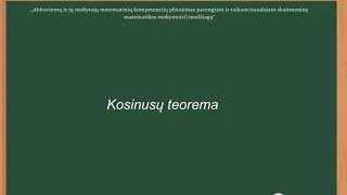 Kosinusų teorema [upl. by Lednor]