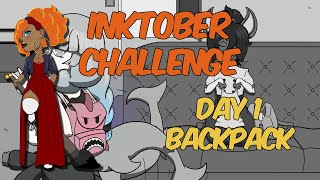 Inktober 2024 Day 1 Backpack Art Challenge [upl. by Ruvolo]