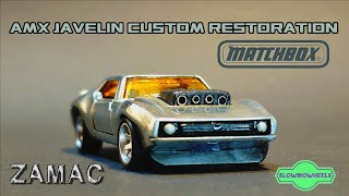 AMX Javelin Matchbox Custom ZAMAC Restoration [upl. by Eberhart745]