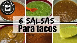 6 SALSAS diferentes para TODO  El Viejito Todo A La Parrilla y más [upl. by Keener]