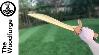 WOODEN ORCRIST SWORD wooden sword build [upl. by Kurtz753]