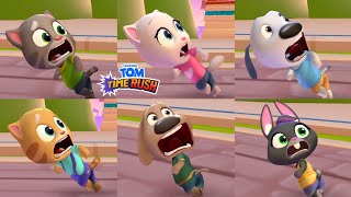 Talking Tom Time Rush All Characters Runs in The Lava World  Full Screen  Android Gameplay 2024 [upl. by Dlonyer]