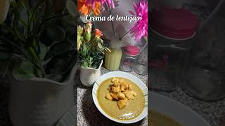 Deliciosa crema de lentejas recetascaseras recetasfaciles lentejas [upl. by Paucker40]