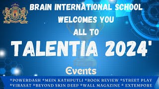 Talentia 2024 Interschool event at BIS [upl. by Telrats]