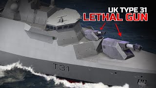 The UK Type 31 Frigate Will Be Equipped With Two Deadly Advanced Weapons  The Gigantic Bofors Mk110 [upl. by Hapte]