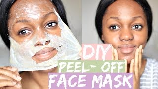 DIY GELATIN FACEMASK for blackheads oily skin dry skin  Luchi Loyale [upl. by Mallissa]