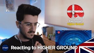 REACTING TO HIGHER GROUND Rasmussen  Denmark  Eurovision 2018  Jologe [upl. by Gayn]