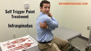 Infraspinatus Trigger Point Treatment Rotator Cuff [upl. by Asiulana994]