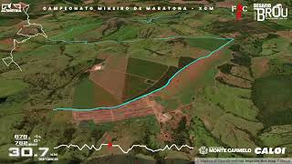 Percurso Desafio Brou Monte Carmelo 2023  Campeonato Mineiro de XCM [upl. by Nigem]