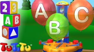 Das Englische Alphabet  ABC auf Englisch Lernen  ABC BallonMaschine  TuTiTu Englisch lernen [upl. by Iror]