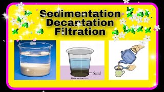 Sedimentation Decantation and Filtration funscience chemistry [upl. by Trstram]