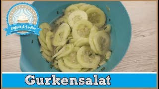 Gurkensalat Rezept zum selber machen 🥒 [upl. by Marelya178]