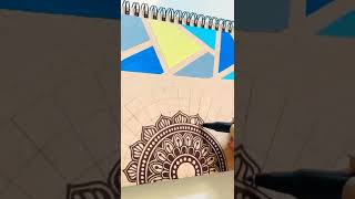 Beautiful Mandala Diary cover with me mandala diarycover [upl. by Enetsirk]