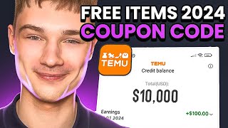 The Ultimate TEMU Coupon Code  active promo codes for free gifts stuff 2024 [upl. by Dnomra]