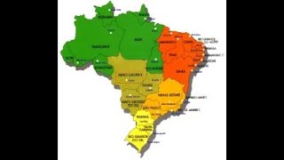 Geografia do Brasil  Estados e Regiões [upl. by Beshore743]