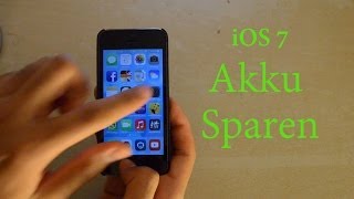 iPhone 5s Akku Sparen 10 Tipps  Energiesparen iOS 7 Geräte [upl. by Shermie]