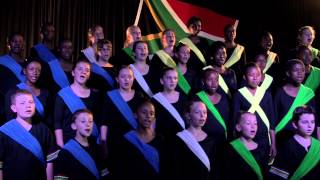 South African Cantare Childrens Choir sings «Nkosi Sikelel iAfrika» [upl. by Lovich]