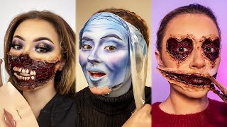 Removal of Special Effects SFX  Makeup vs No Makeup [upl. by Eileek]