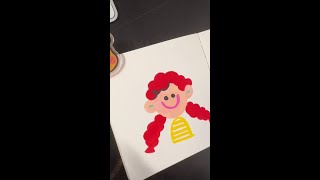 Immersive painting✍️  Acrylic Marker Drawing Learning Series Simple Stroke [upl. by Anaig]