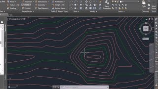 Autocad Civil 3D Import points and Create contours  surface [upl. by Rehpitsirhc879]