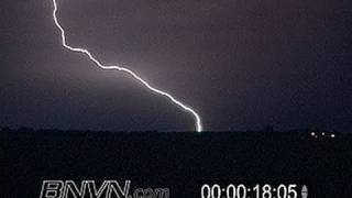 7192006 Intense Lightning Video Thunder Storm Footage At Night [upl. by Hgielrebma]