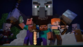 New Home Part II  Alex and Steve Life  Minecraft Animation [upl. by Flam]