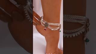 latest Silver anklet design 👌🥰💯viralvideo silver anklets payal new design 2024 shorts yt [upl. by Riane]