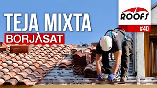 Colocación de TEJA MIXTA sobre rastreles del sistema BorjaSAT  ROOFS 🔴 [upl. by Azrim]