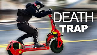 INSANE 10000 Electric Scooter 80mph [upl. by Annahsat]