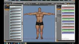 DAZ character M4 with BodyMorphs to iClone 5 [upl. by Stacey]