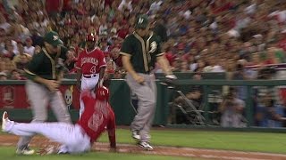 OAKLAA Aybar reaches first on Oteros interference [upl. by Lillith850]