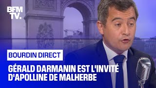 Gérald Darmanin face à Apolline de Malherbe en direct [upl. by Norret]