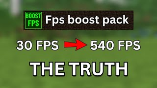 I Tried Minecraft Fps Boost Texture Pack and The Results was SHOCKING [upl. by Remliw]