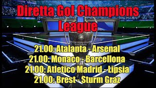 🔴🏆 DIRETTA GOL CHAMPIONS LEAGUE  1° TURNO  live [upl. by Sajovich]