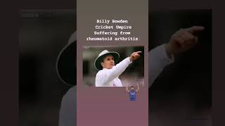 Billy Bowden— Unique Style Umpire shorts trending shortvideo cricket umpire arthritis [upl. by Brick]